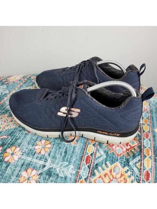 Skechers Other - Skechers Men's Flex Advantage 2.0 The Happs Low Top Sneaker Shoes Dk Navy Blue 9